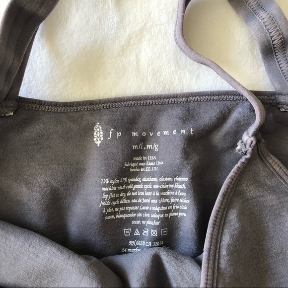 Free People Grey Good Karma Crop Top - Picture 2 of 5